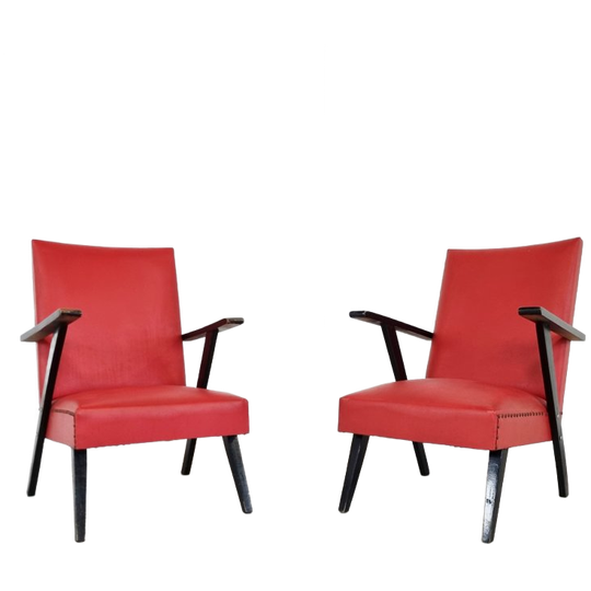 Pair Of Vintage Armchairs, 1960's Belgium 1