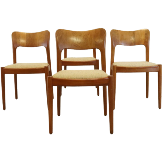 Set Van 4 Niels Koefoed Ole Stoelen Eetkamerstoelen Vintage 1