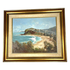 Frank H. Spears Schilderij Gesigneerd Newport Beache thumbnail 1