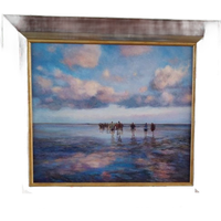 Prachtig Schilderij Van Wadlopers Door Frea Stuurwood