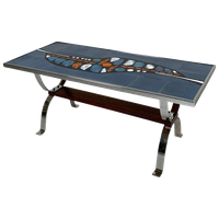 Tegeltafel Met 21 Tegels, Gesigneerd ''Ledu''