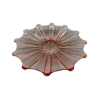 Art Deco Rosaline Persglas Schaaltje Sneeuwvlok thumbnail 1