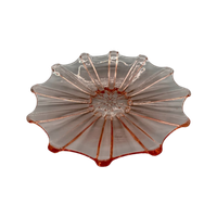 Art Deco Rosaline Persglas Schaaltje Sneeuwvlok