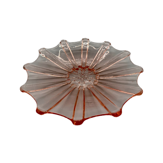 Art Deco Rosaline Persglas Schaaltje Sneeuwvlok 1