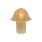 Large White Glass Peill And Putzler Mushroom Table Lamp Xl 1970 thumbnail 1