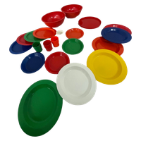 Vintage - Ca. 1970’S - Ingrid Chicago - Picknick Ball Filled With Plastic Plates And Cups