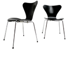Set Van 2 Model 3107 Stoelen Van Arne Jacobsen, 1990'S thumbnail 1