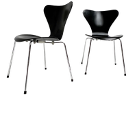 Set Van 2 Model 3107 Stoelen Van Arne Jacobsen, 1990'S