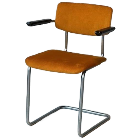 Gispen | Vintage Eetkamerstoel Geel 1