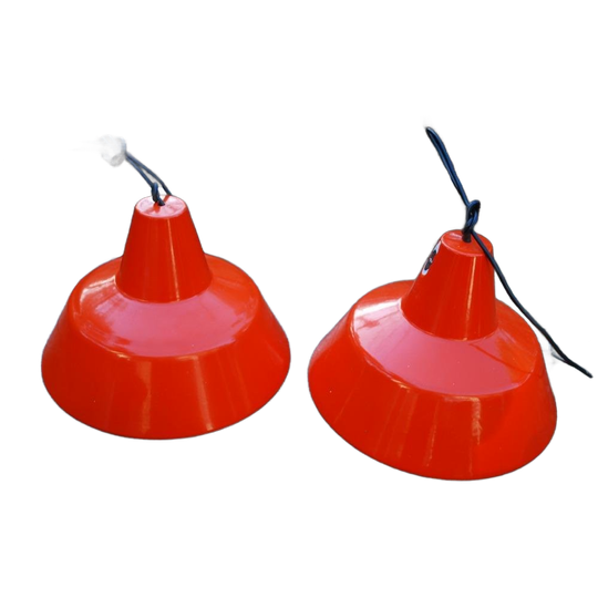 Set Van 2 Originele Louis Poulsen Hanglampen, Jaren '60 1