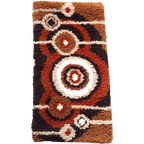 70's Spaceage Wollen Wandkleed Vintage Wandkleedje Smyrna thumbnail 1