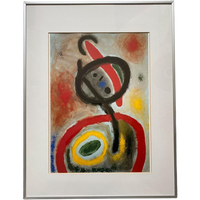 Miro Art-Print Van Schilderij Femme Iii , 65 X 50 Cm