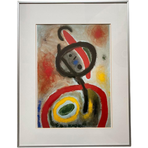 Miro Art-Print Van Schilderij Femme Iii , 65 X 50 Cm