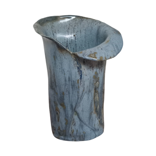 Handgemaakte Keramische Geglazuurde Vaas. 1