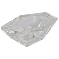 Vintage Val Saint Lambert Kristal Asbak Mid-century ‘60 Glas