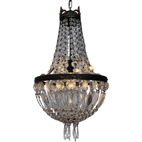Franse Oude Zakkroonluchter Kristallen Kroonluchter Hanglamp