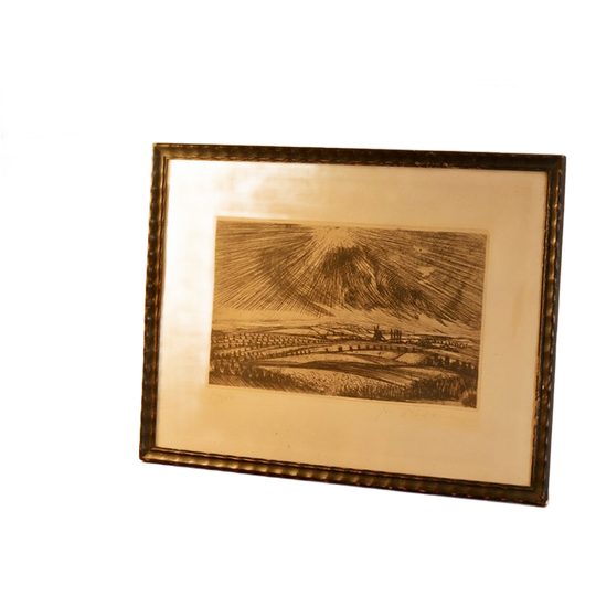 Gravure Originale De Jacques Boonen (1911–1968), Artiste Belge, Réalisée En 1933 1