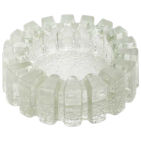 Vintage Glazen Asbak Ijsglas Pukeberg Zweden