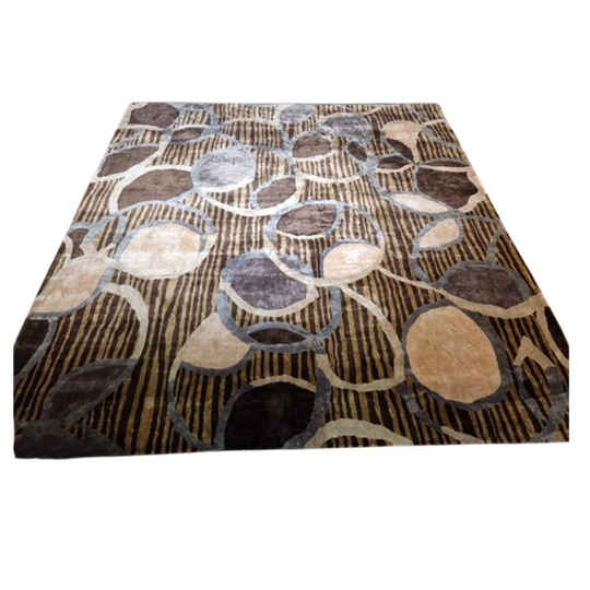 House Of Rugs Karpet - Abstract - 4X4 Meter - Bruin - Design 1