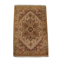 Mooi Formaat Vintage Vloerkleed Met Overwegend Gele Tinten 310X200Cm