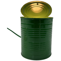 Vintage Groene Tin Can Lamp, Ad Van Berlo, Vrieland Design, 1980's