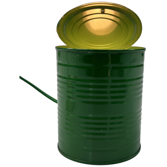 Vintage Groene Tin Can Lamp, Ad Van Berlo, Vrieland Design, 1980's 1