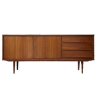 Vintage Houten Dressoir / Sideboard Met 2 Deurtjes En 3 Lades thumbnail 1