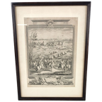Antieke Gravure 'beleg Van Menen' 1744 thumbnail 1