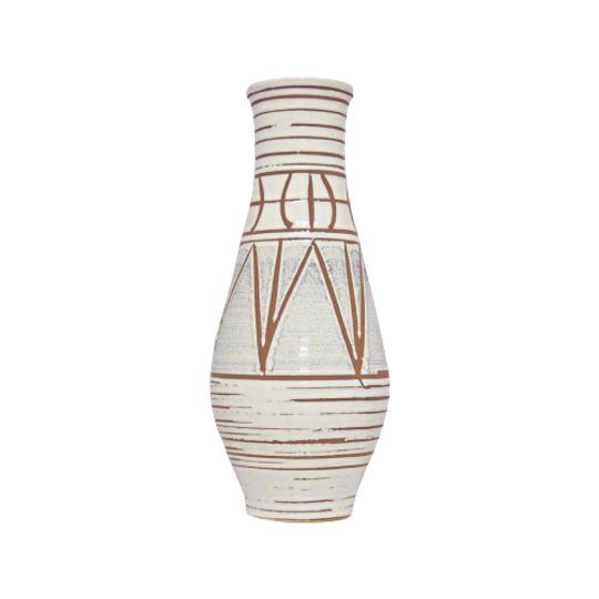 Witte Geometrische West Germany Vaas 1