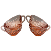 Set Arcoroc Rosaline Kopjes Swirl 4 Stuks
