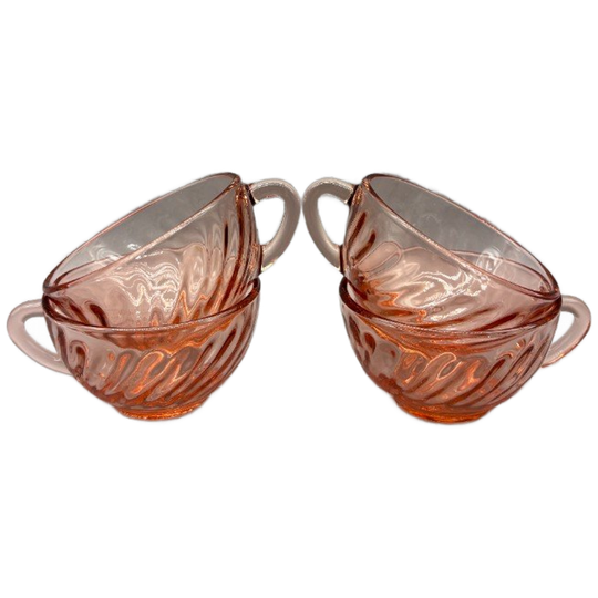 Set Arcoroc Rosaline Kopjes Swirl 4 Stuks 1