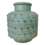 Bloempot Turquoise Wit Schelpenmotief thumbnail 1