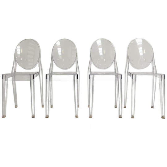 Set Van 4 Victoria Ghost Stoelen Van Philippe Starck 1