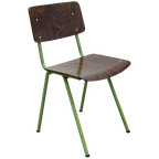 Vintage Marko Stoelen, Groen Opnieuw Gepoedercoat Frame. thumbnail 1