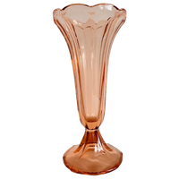 Artdeco Vaas Rosaline Roze Glas 1930’s