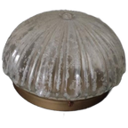Vintage Plafondlamp Glas Rond thumbnail 1