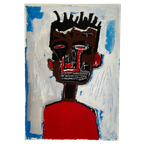 Jean Michel Basquiat, Self Portrait 1984 Licensed By Artestar Ny, Printed In U.K. thumbnail 1