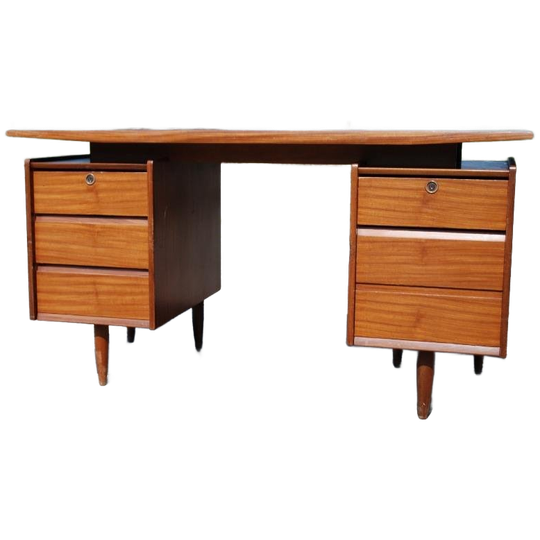 Vintage Houten Bureau 1