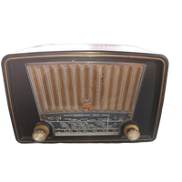 Antieke Radio Philips Bakelieten Buizenradio Bx230u - 1953/4