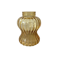 Vintage Amberkleurig Lampenkapje Lamp Kapje Glas | Kerst