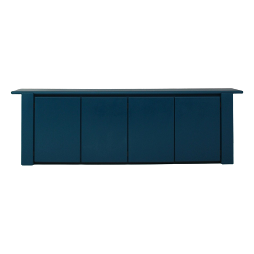 Blue Italian Sideboard In Walnut