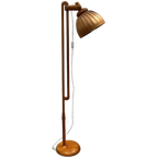 Midcentury Vloerlamp Hout Lamellen, Hans Agne Jakobsson thumbnail 1