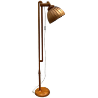 Midcentury Vloerlamp Hout Lamellen, Hans Agne Jakobsson