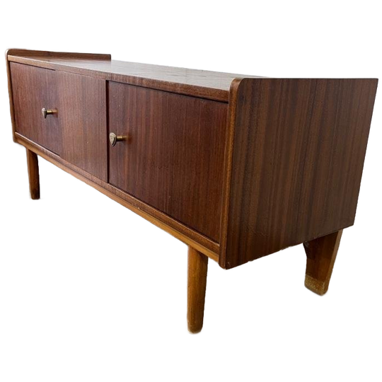 Vintage Houten Tv Kast / Lowboard / Lage Kast 1