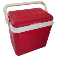 Vintage Koelbox Flair Rood Wit