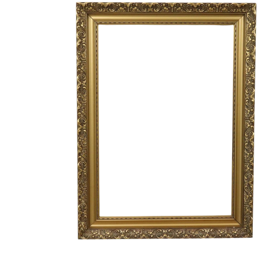 Klassieke Oude Houten Barok Rococo Stijl Lijst Goud 79x59cm 1