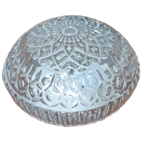 Vintage Glazen Plafondlamp, Rond 1