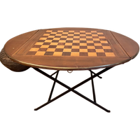 Lage Dambord Tafel Speeltafel Salontafel Vintage Frans