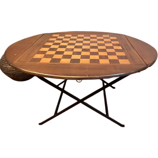 Lage Dambord Tafel Speeltafel Salontafel Vintage Frans 1