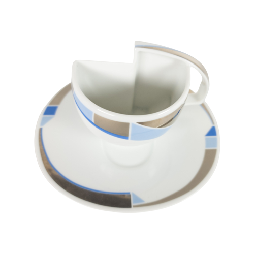 Rosenthal - Studio Line - Memphis Stijl - Antje Bruggemann - Kunstlertasse Nr. 24 - Germany -